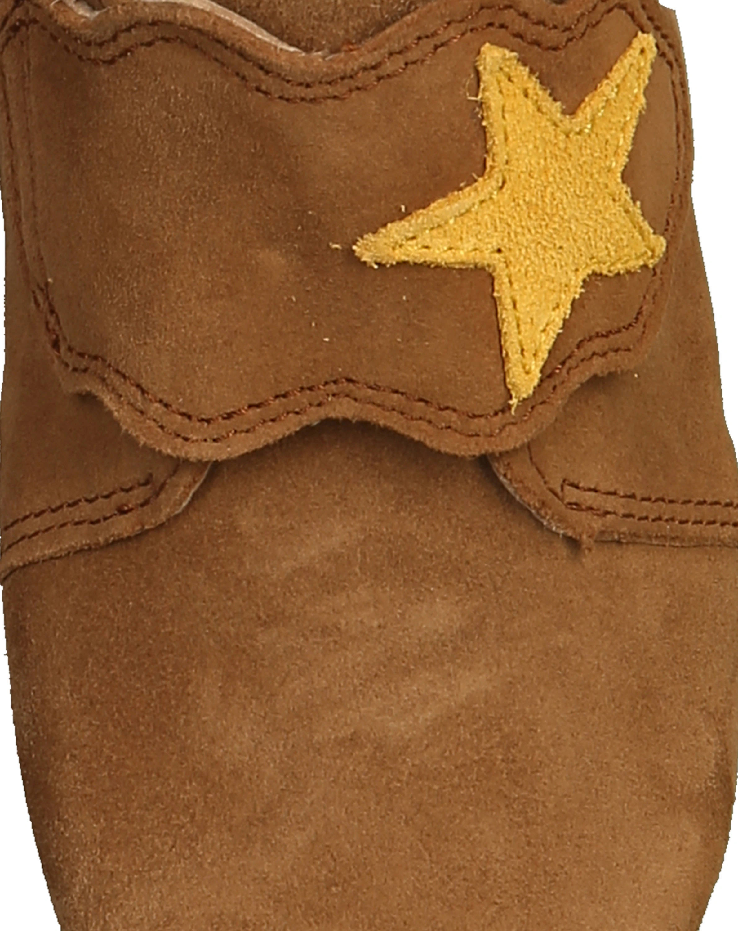 Klett-Krabbelschuhe PAPAGENO - STERN in braun
