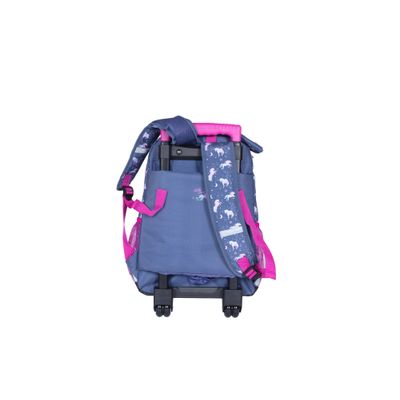 Sac à dos à roulettes Bella Sara Cosmic - 2 compartiments - gris - Kid'Abord