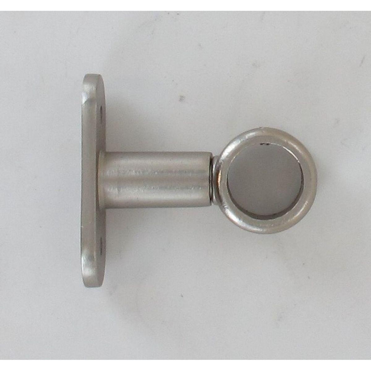SUPPORT SIMPLE D20 50 MM X2 ARGENT MAT