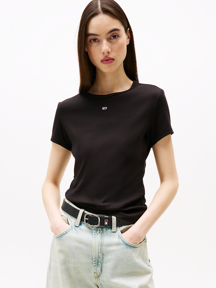TOMMY JEANS<br>Camiseta com gola redonda e mangas curtas