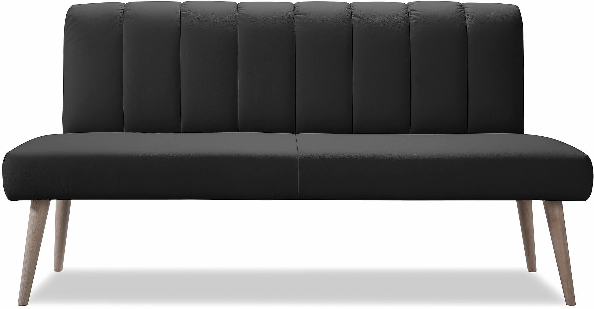 exxpo - sofa fashion Sitzbank »Costa, moderne Rückensteppung, bequem und elegant, hoher Holzfuss« hochwertige Detailverarbeitung, Frei im Raum stellbar
