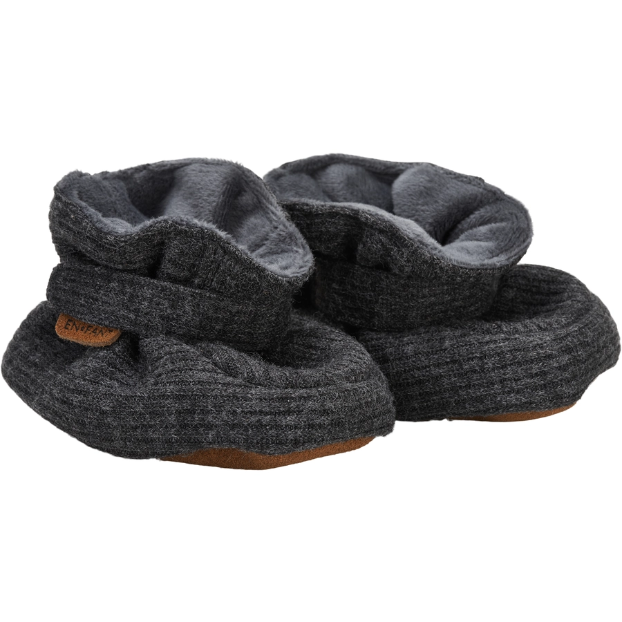 EN FANT Krabbelschuhe Grey Melange Gr. 1718