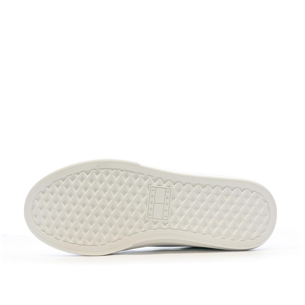 Tommy Hilfiger Baskets Blanches/Bleu Femme Tommy Hilfiger Cupsole Sneaker