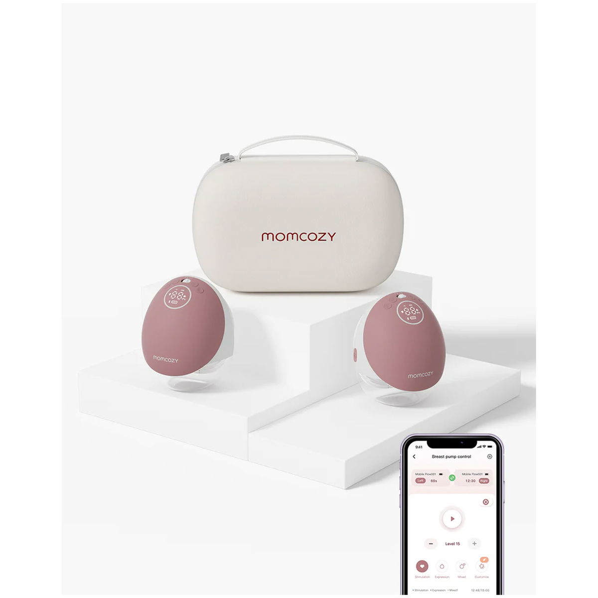 MomcozyMomcozy   M9 Milchpumpe rot Doppelt