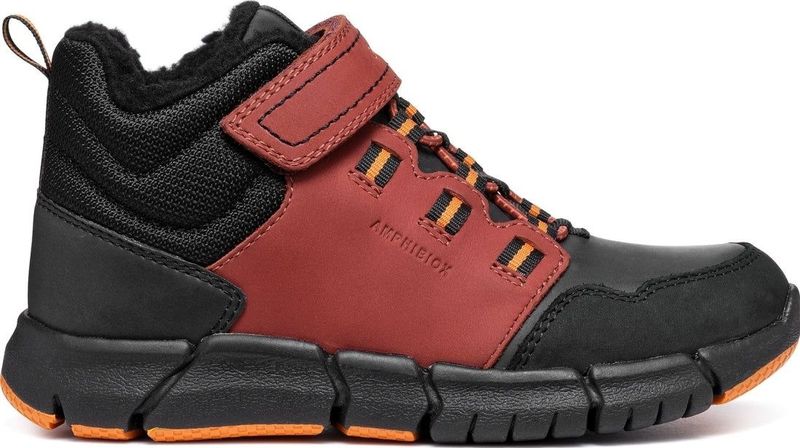 Geox - J949XA 032ME - Enkellaarsjes - Zwart - Nubuck/Polyurethaan/Polyester