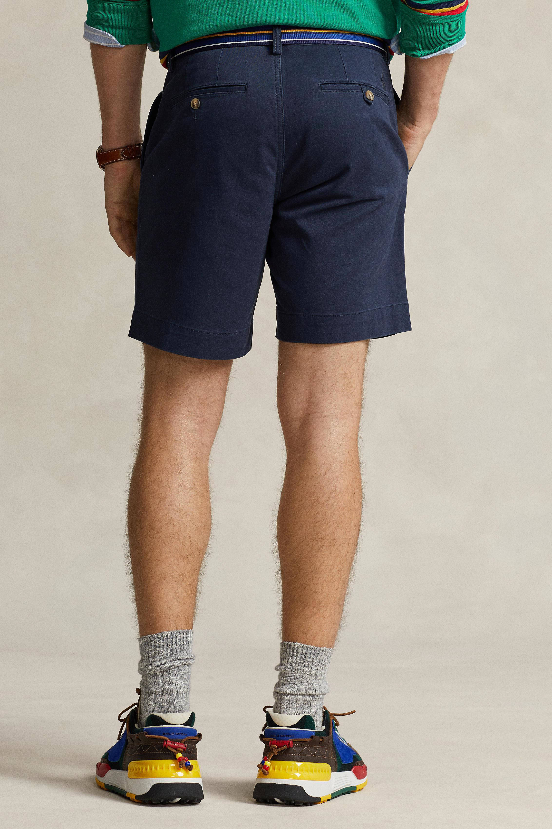 POLO Ralph Lauren slim chino shorts donkerblauw