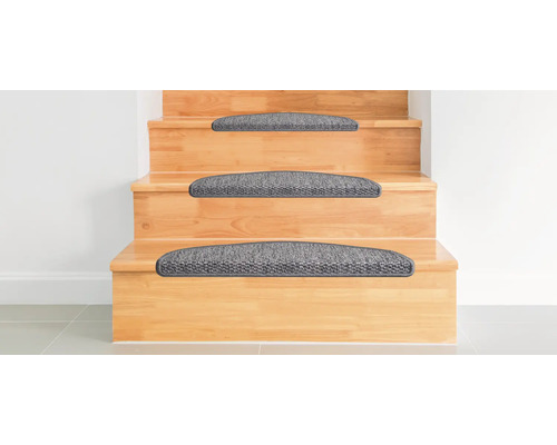 Trapmattenset Natura grijs 20x56 cm 15-delig