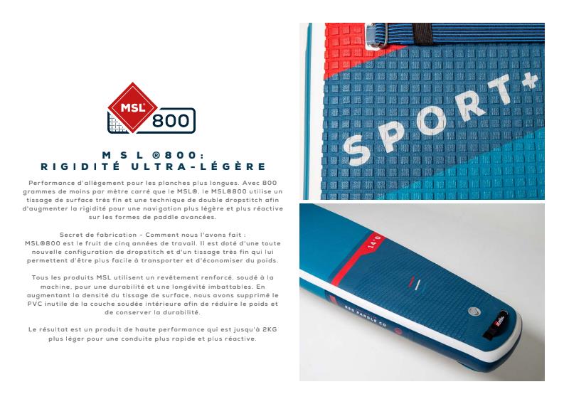 Red Paddle Co SPORT   MSL 800 - 2024 12'6