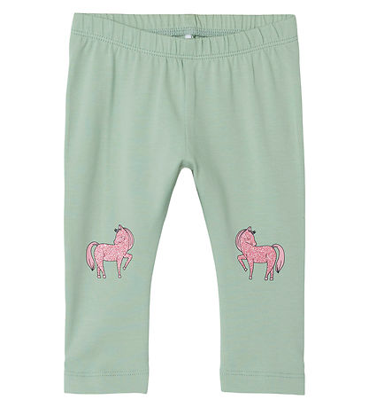 Name It Leggings - NbfJennia Capri - Schlick Green