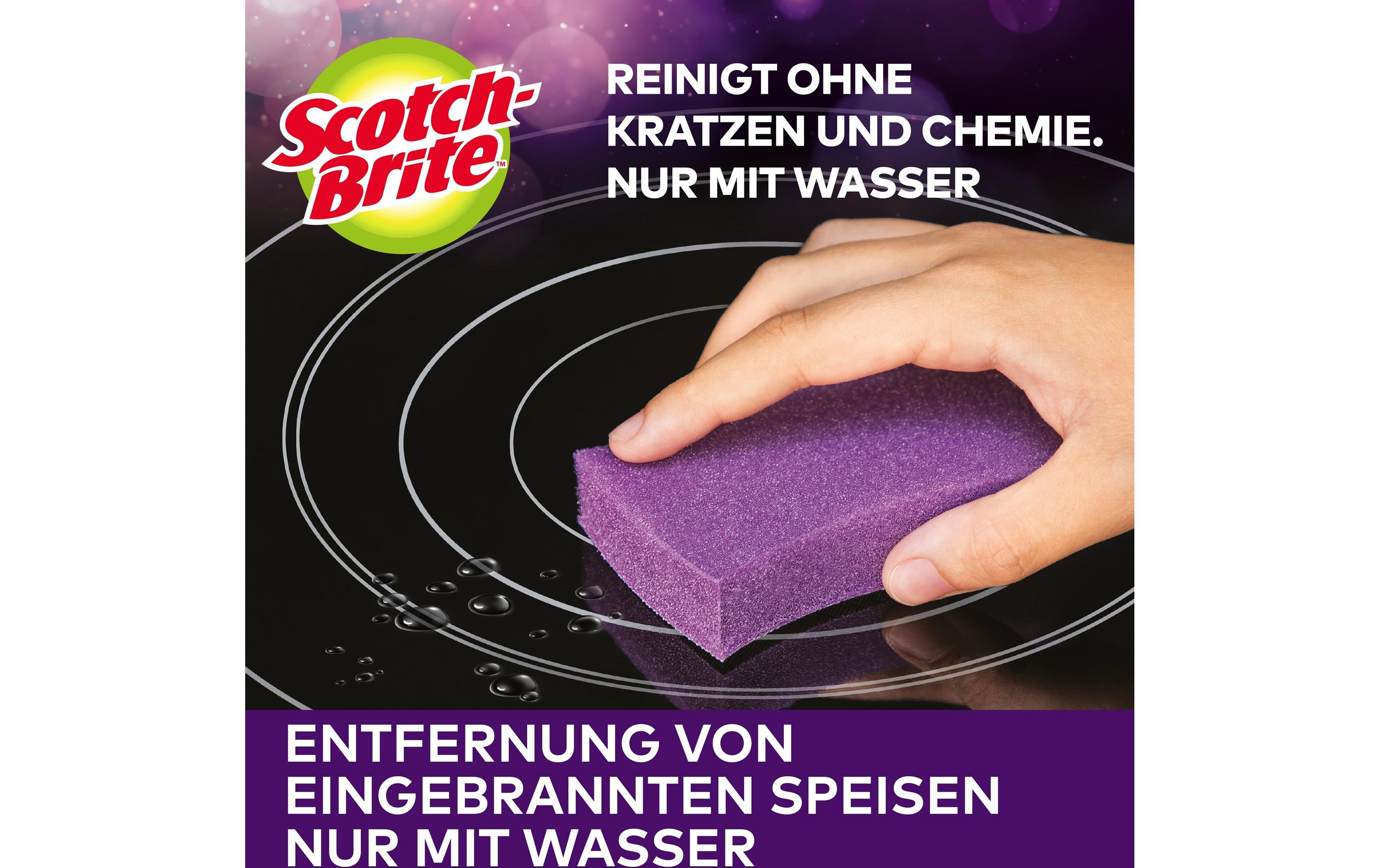 Schwamm 3M Scotch-Brite Glaskeramik 3 StückGlaskeramik-Reinigungsschwämme