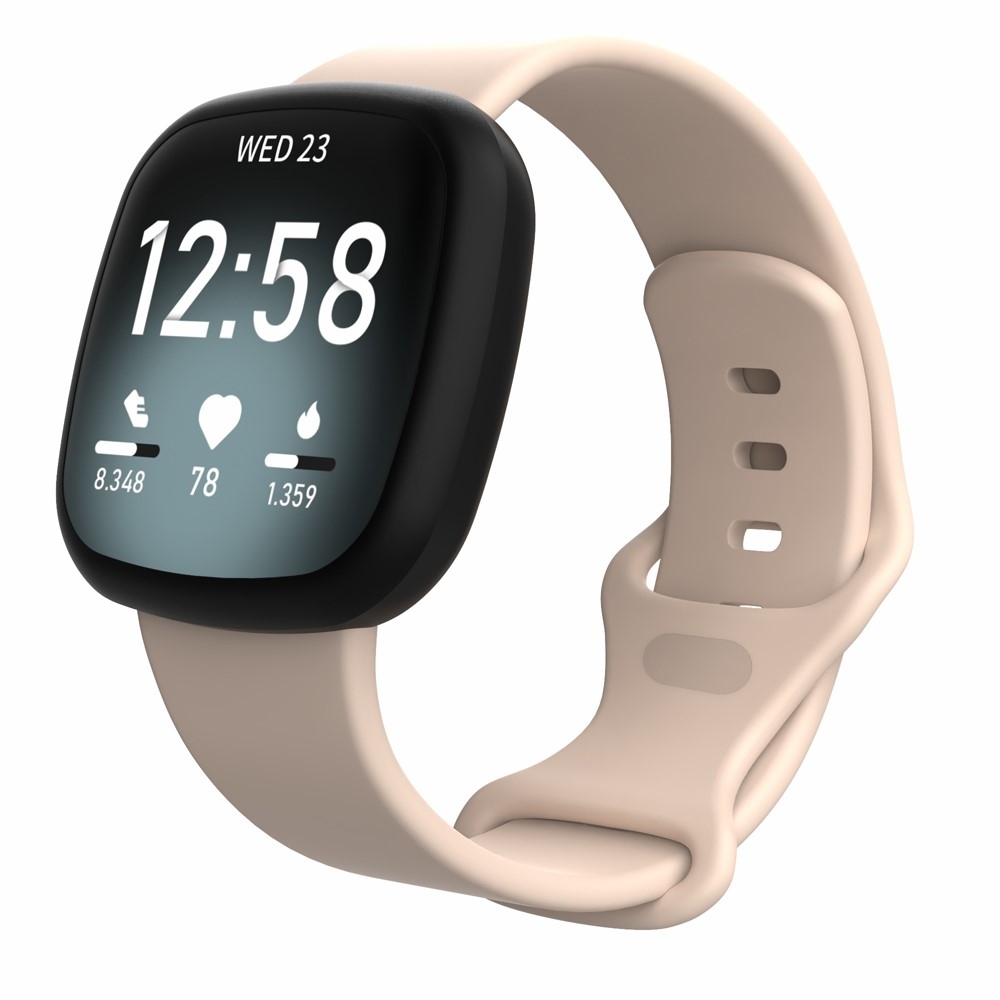 Fitbit Versa 4 / Versa 3 / Sense 2 / Sense Silikon Sport Armband (Gelenkumfang 190-235mm) - Rosa