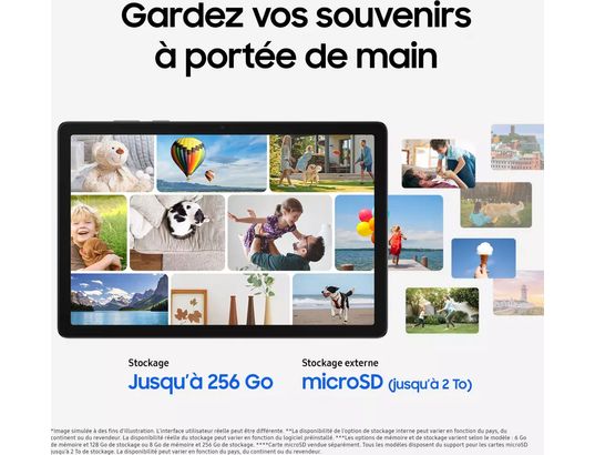 SAMSUNG - Tablette tactile Galaxy Tab A11+ 256 Go Wi-Fi argent-SM-X230NZSPEUB