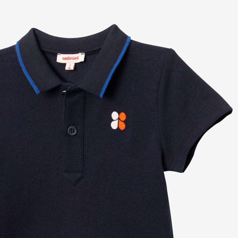 Polo bébé garçon tigrou dos bleu Catimini Bleu