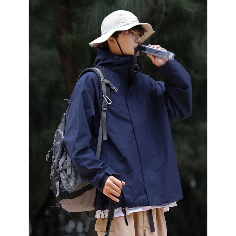 Kimeya - Waterdichte jas met capuchon en ritssluiting