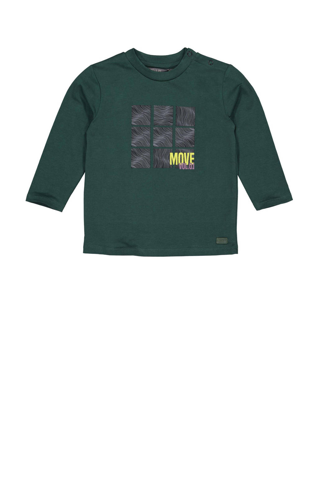 Quapi longsleeve MACE met printopdruk petrol