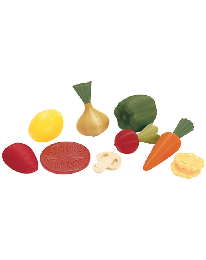Lebensmittel-Set FRUITS AND VEGETABLES 10-teilig in bunt