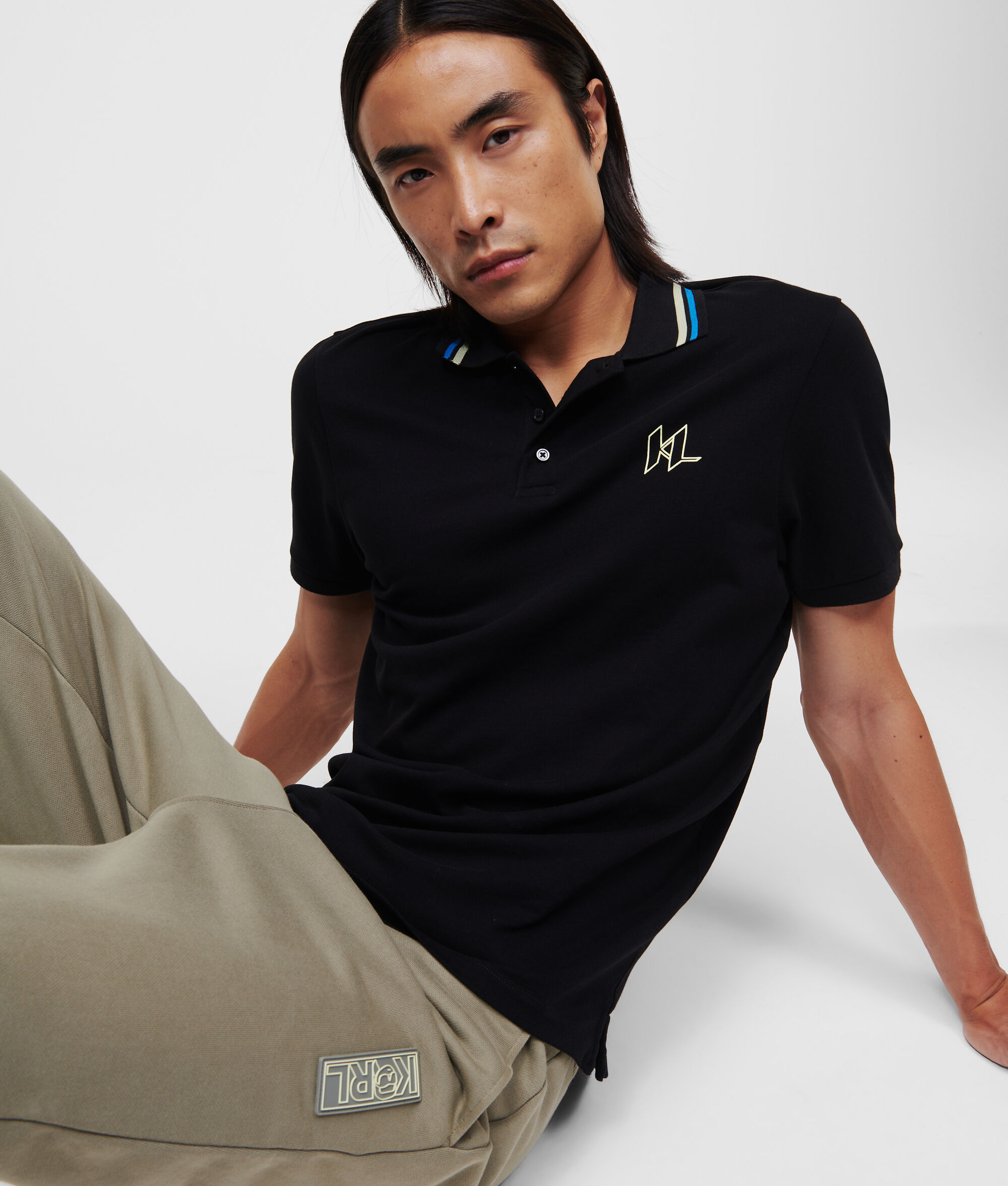 POLO À BRODERIE KL GRAFFITI