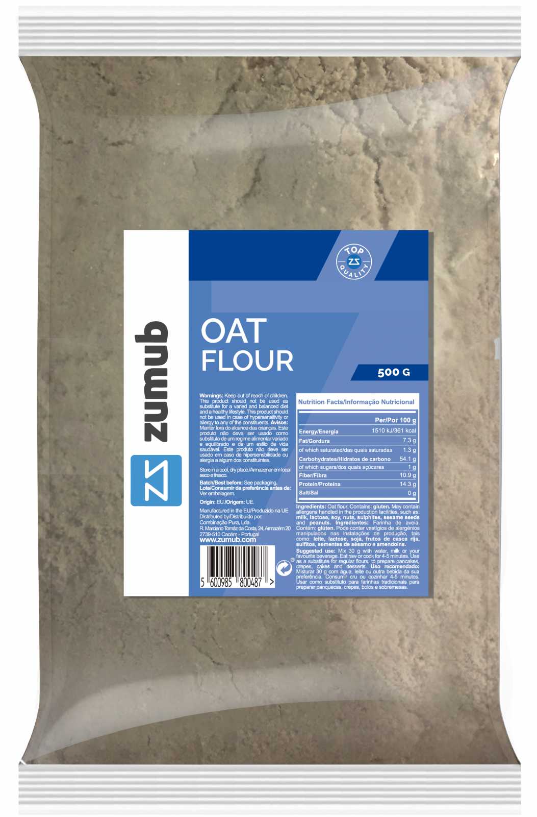 Farinha de Aveia Zumub 500g