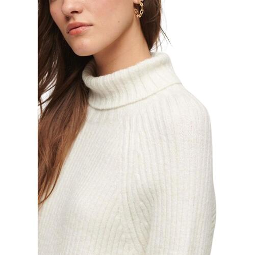 Superdry - ESSENTIAL RIB KNIT Blanco