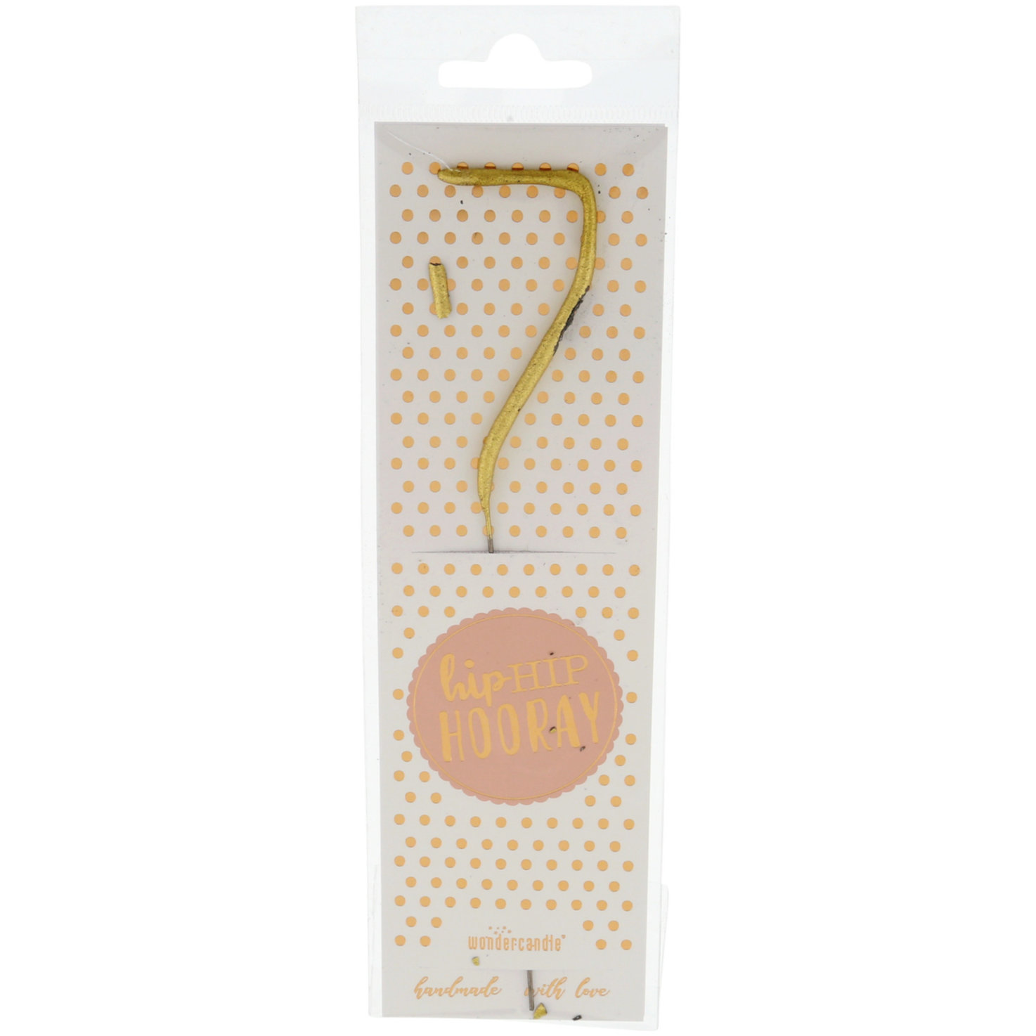 Wondercandle hipHIP Hooray gold 7