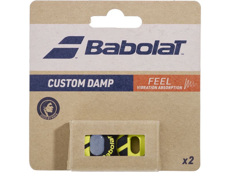 Babolat Dämpfer Custom x2 2 Stück – Schwarz / Gelb Vibrationsdämpfer