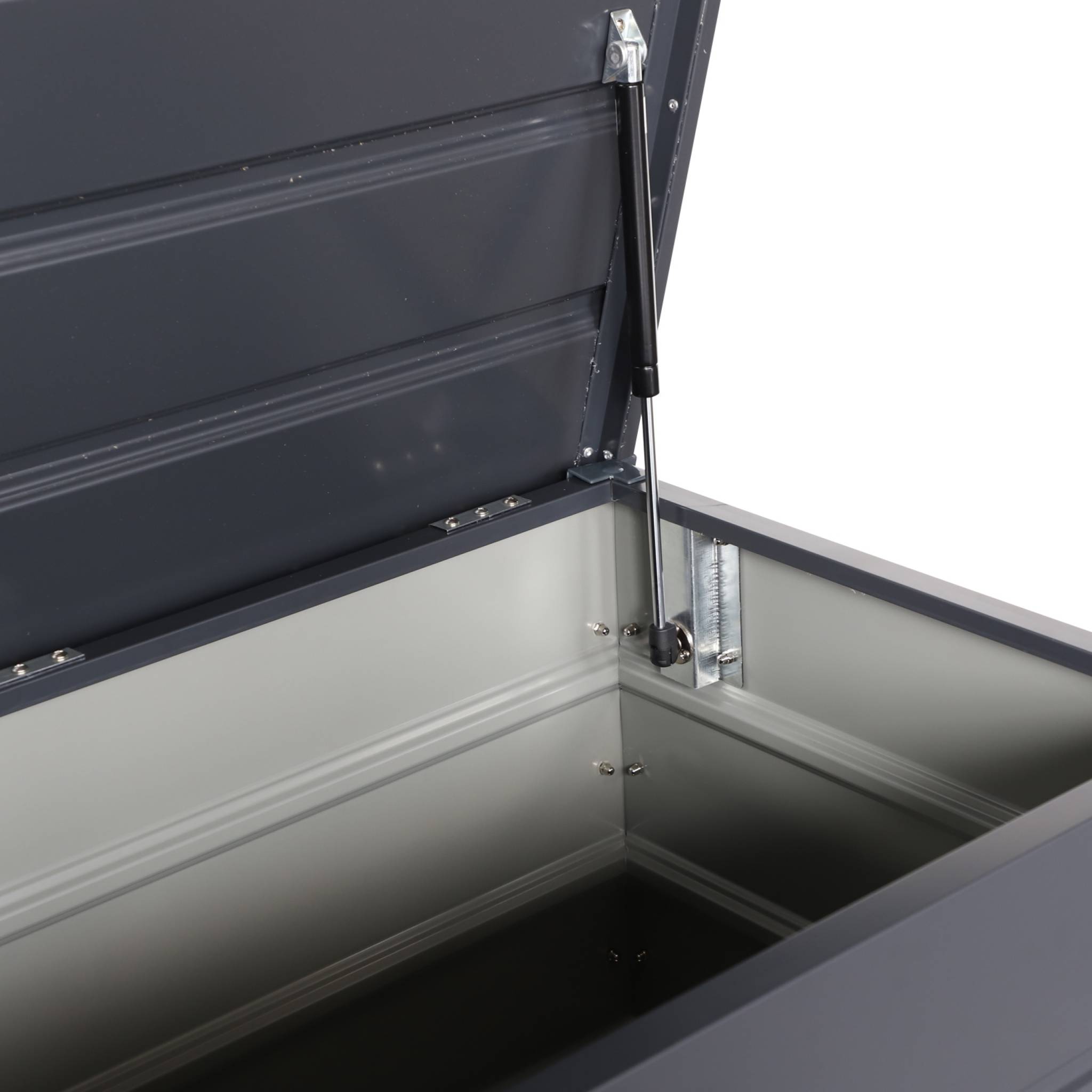 Coffre de jardin en métal -dallas - 285l anthracite