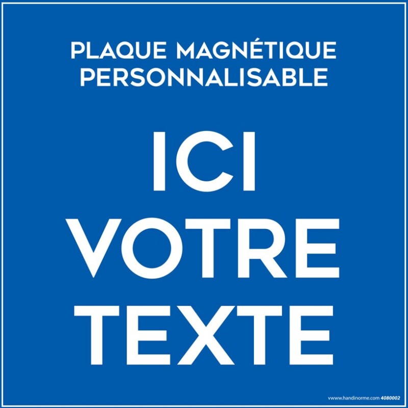 Plaque magnétique personnalisable pour véhicule