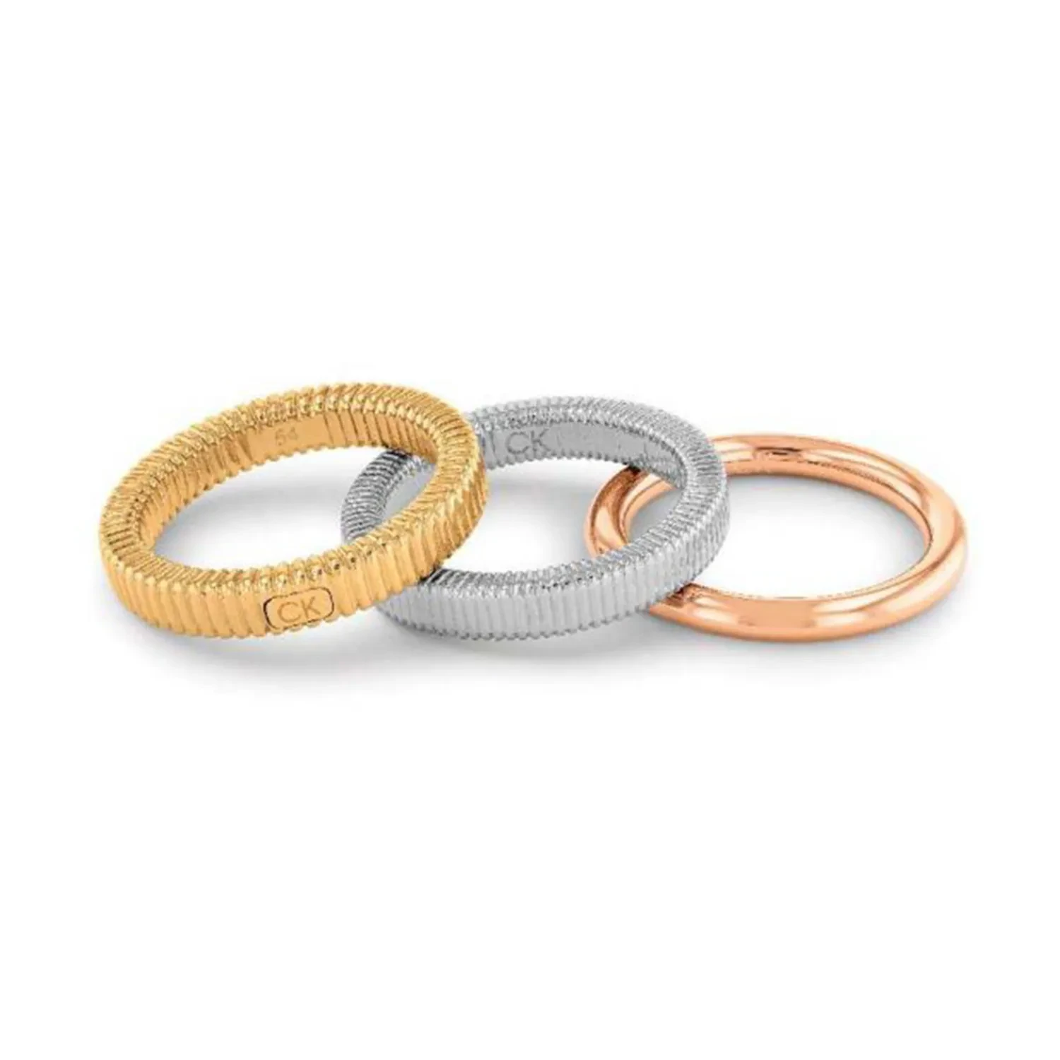 Calvin Klein PLAYFUL REPETITION Ring 18 kt. Forgyldt Rustfrit Stål 35000027