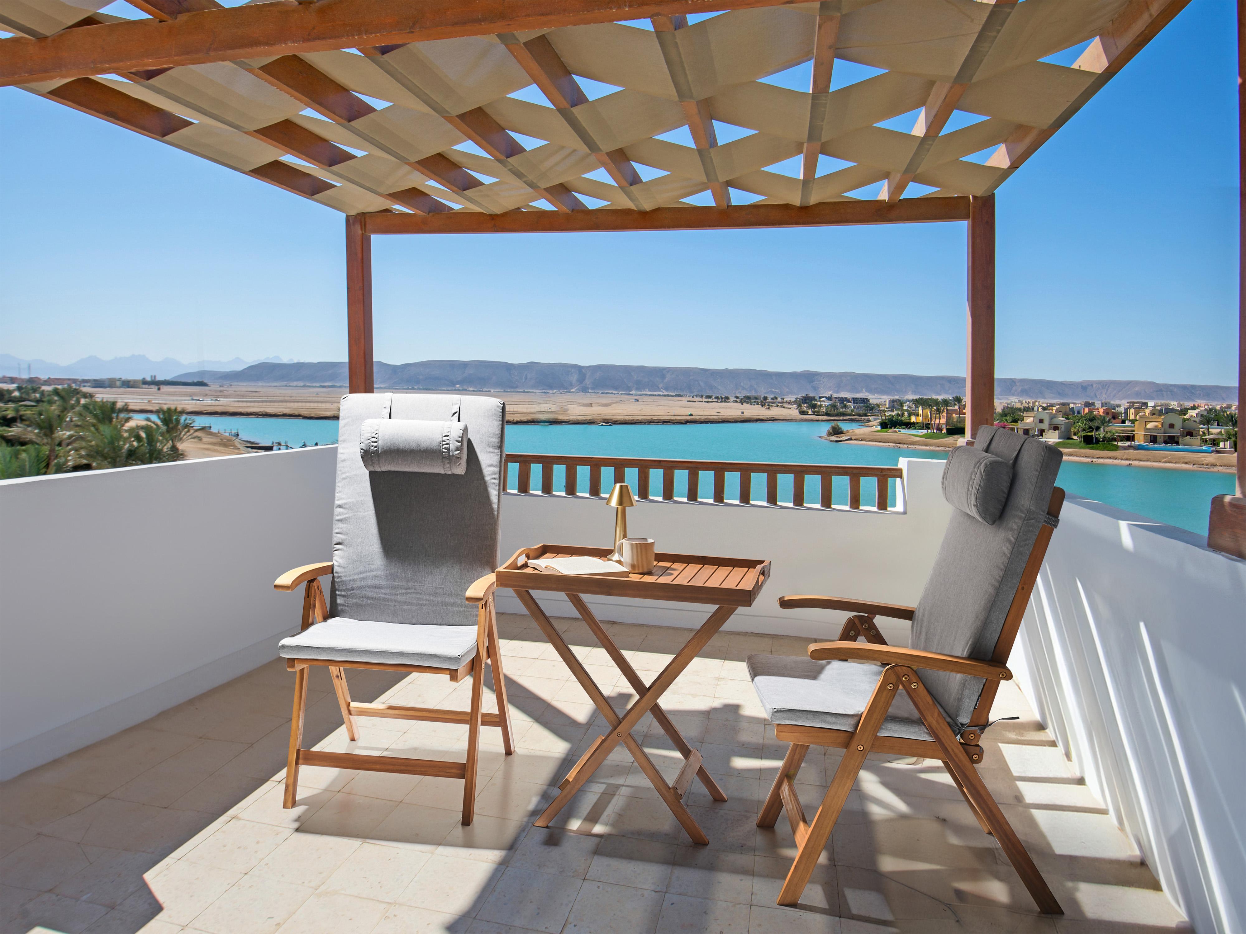 Bistroset JAVA PREMIUIM Acaciahout Grijs melange