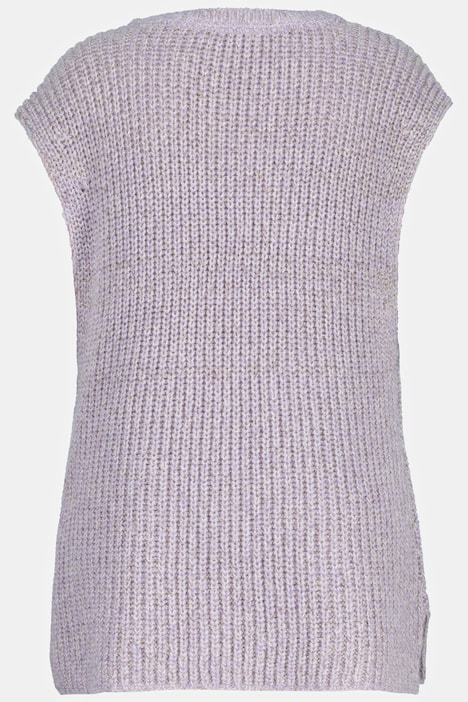 Pullunder, Metallic-Effekt, V-Ausschnitt, ärmellos