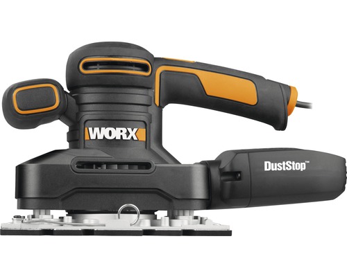 WORX 250W 90x187mm WX641 excenterschuurmachine, inclusief accessoires