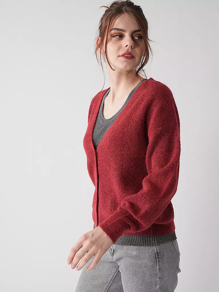 MOS MOSH Strickjacke MMTHORAV rot
