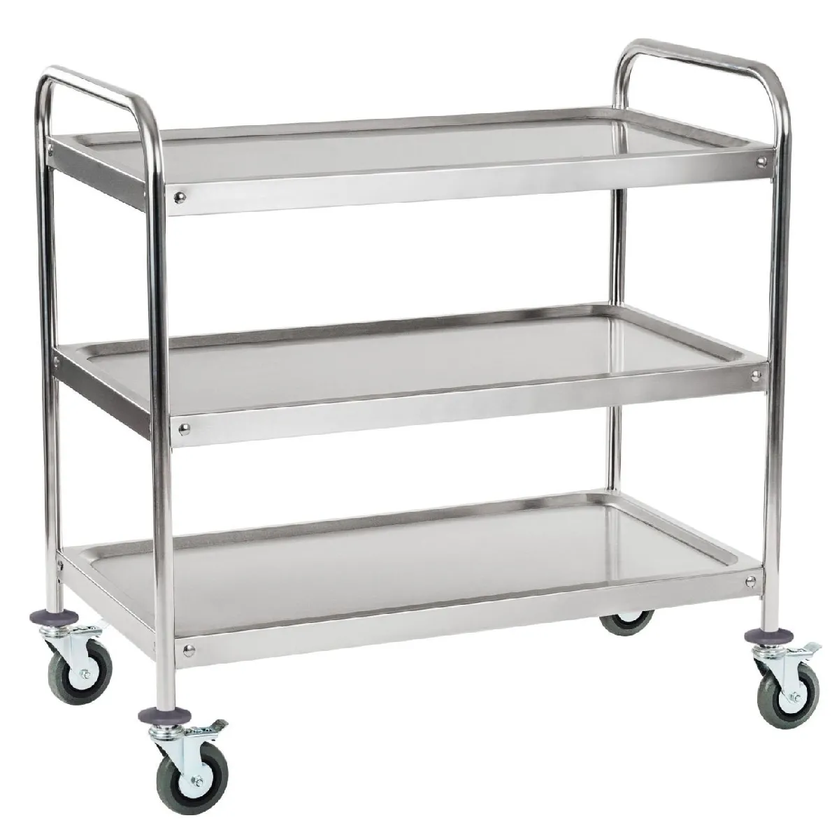 Chariot de service Helloshop26 - Inox - 3614113