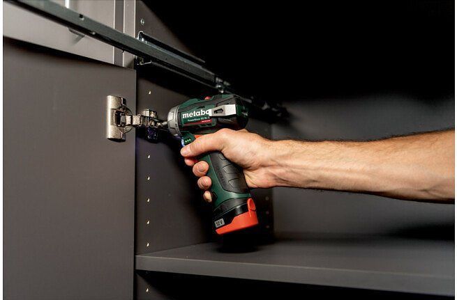 Metabo PowerMaxx BS BL Q (601749500) Accu-boorschroefmachine 12V 2x2Ah Li-Ion; Lader LC 40; Kunststof koffer