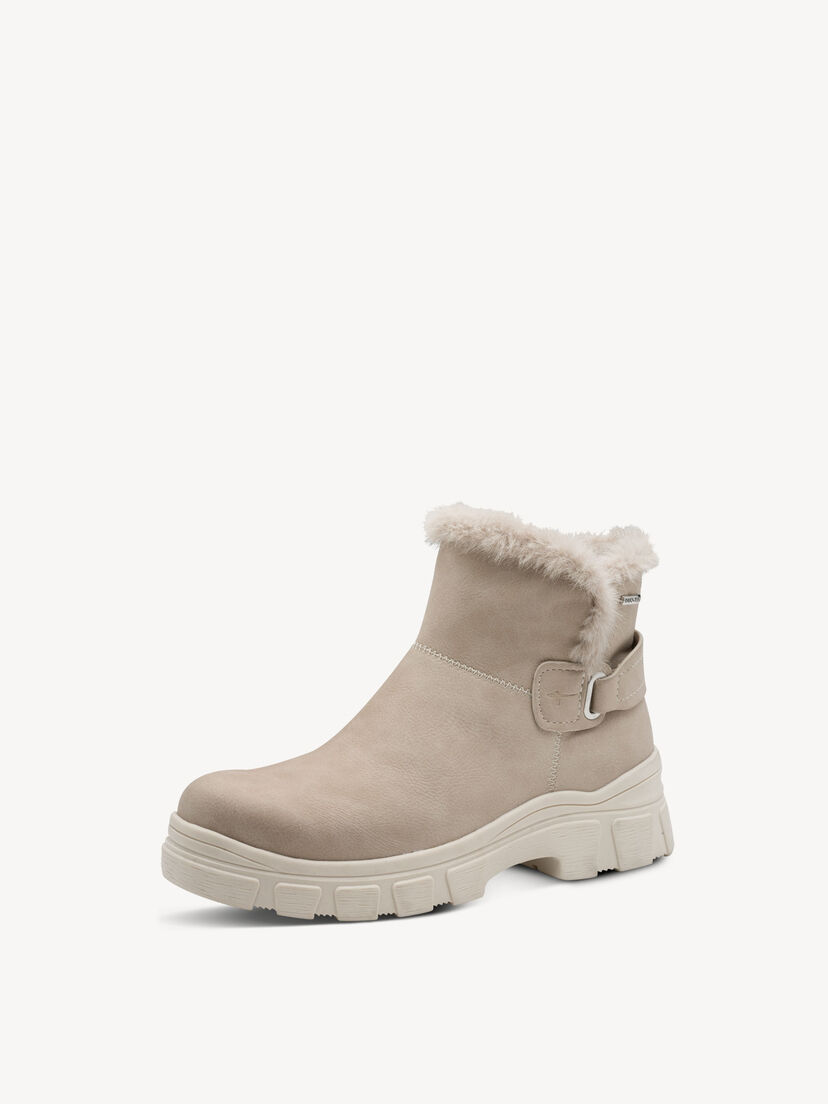 Enkellaarsje - beige warme voering