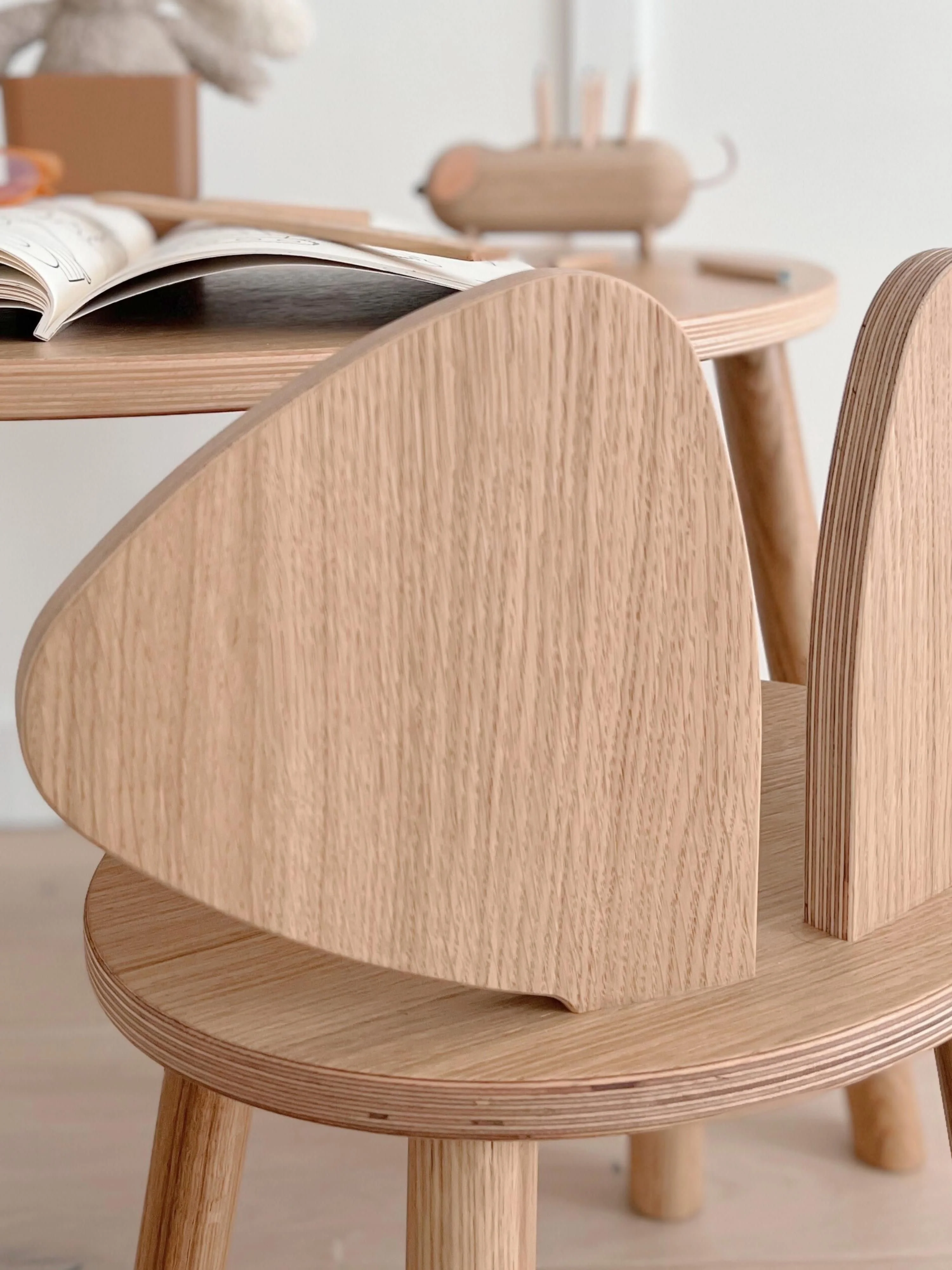 Kinderstoel Mouse van hout