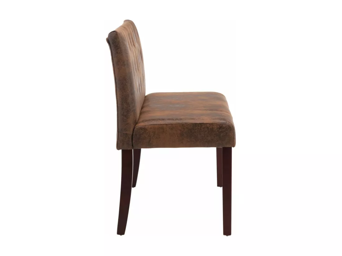 Banc 120 cm Marron Similicuir daim