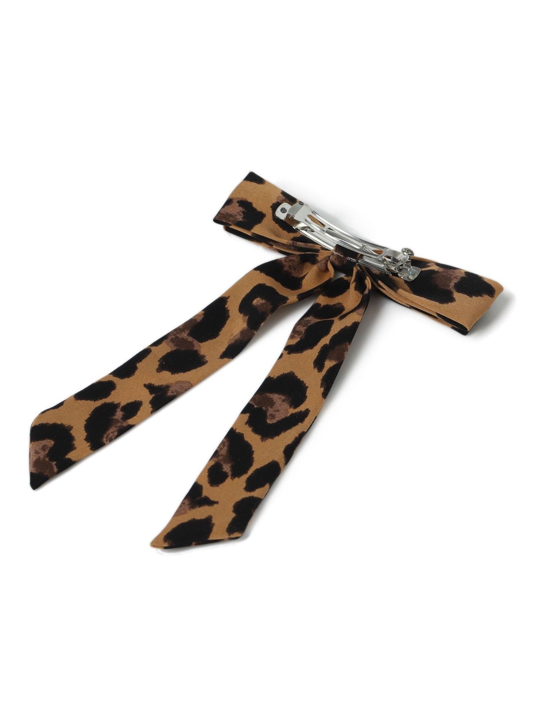 Aela Leopard Print Skinny Hair Bow