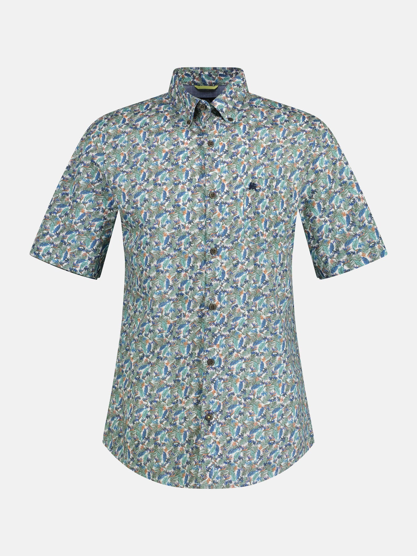 Halbarmhemd mit floralem Print