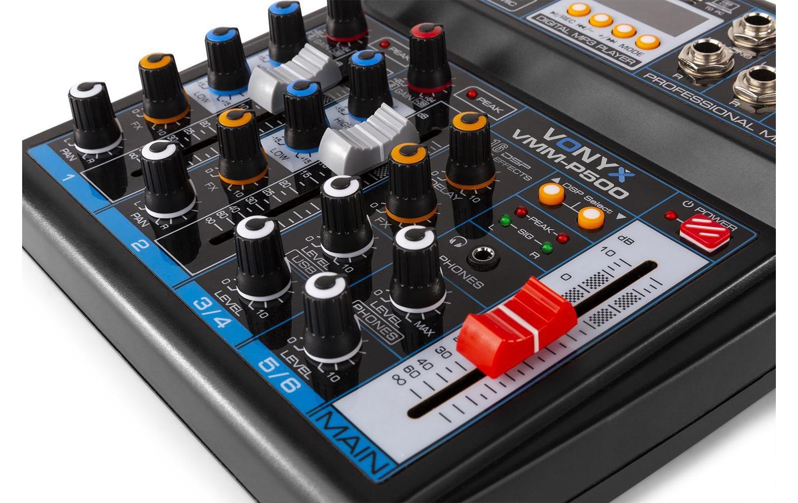 Mischpult VMM-P5004-​Kanal USB-Mischpult