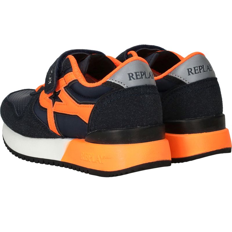 Replay Fiber JR 7 Sneakers Blauw Jongens