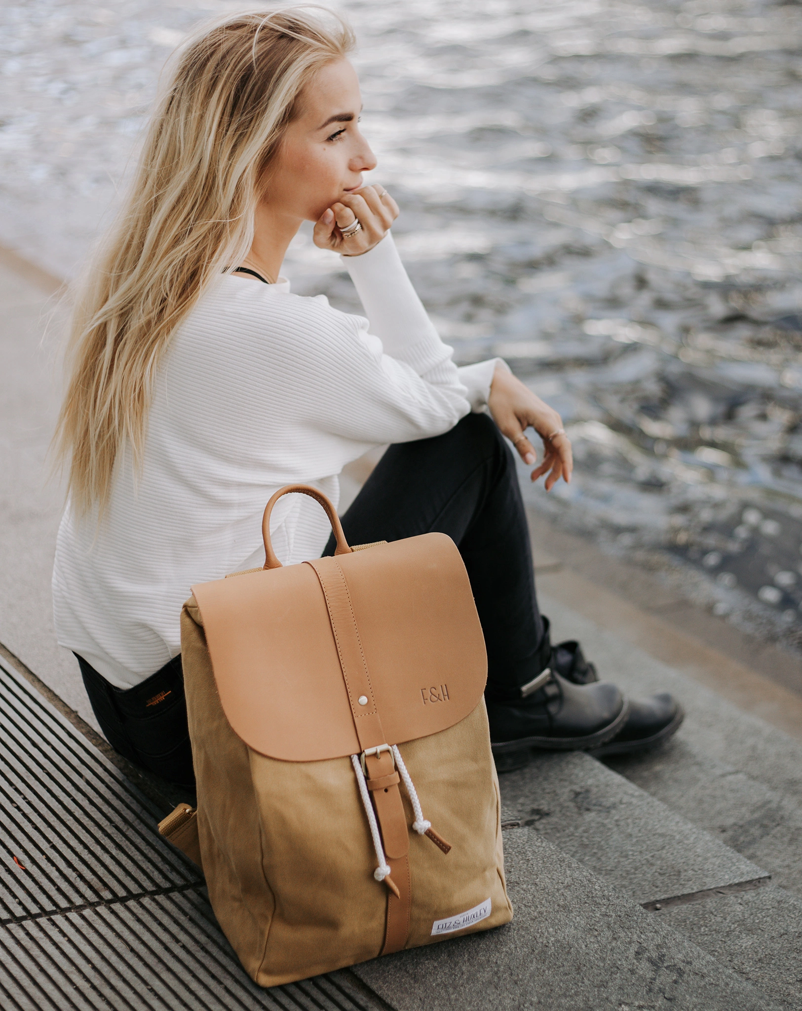 Fitz & Huxley Rucksack SOLSTICE 18l, macaroon