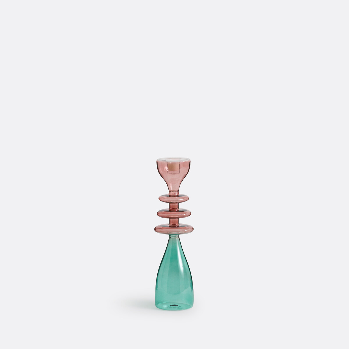 LA REDOUTE INTERIEURS<br>Castiçal de vidro Alt.28,5 cm, Boamia