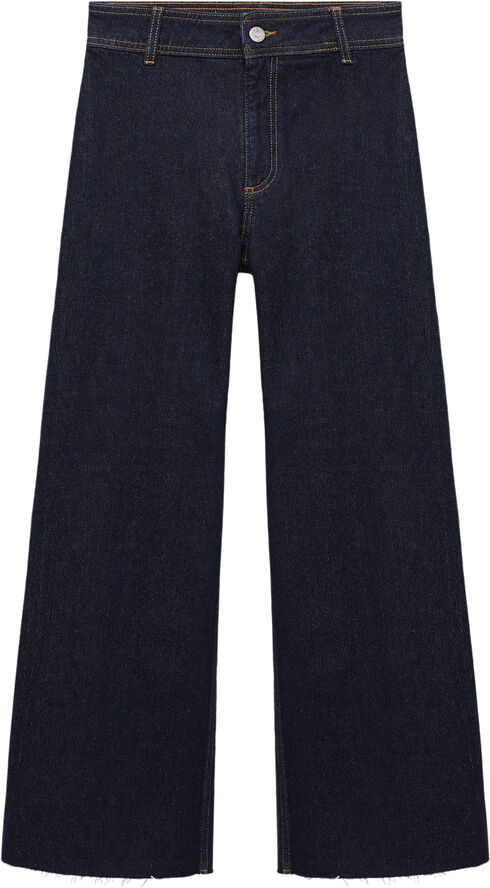 MANGO Catherin high-rise culotte jeans Open blue