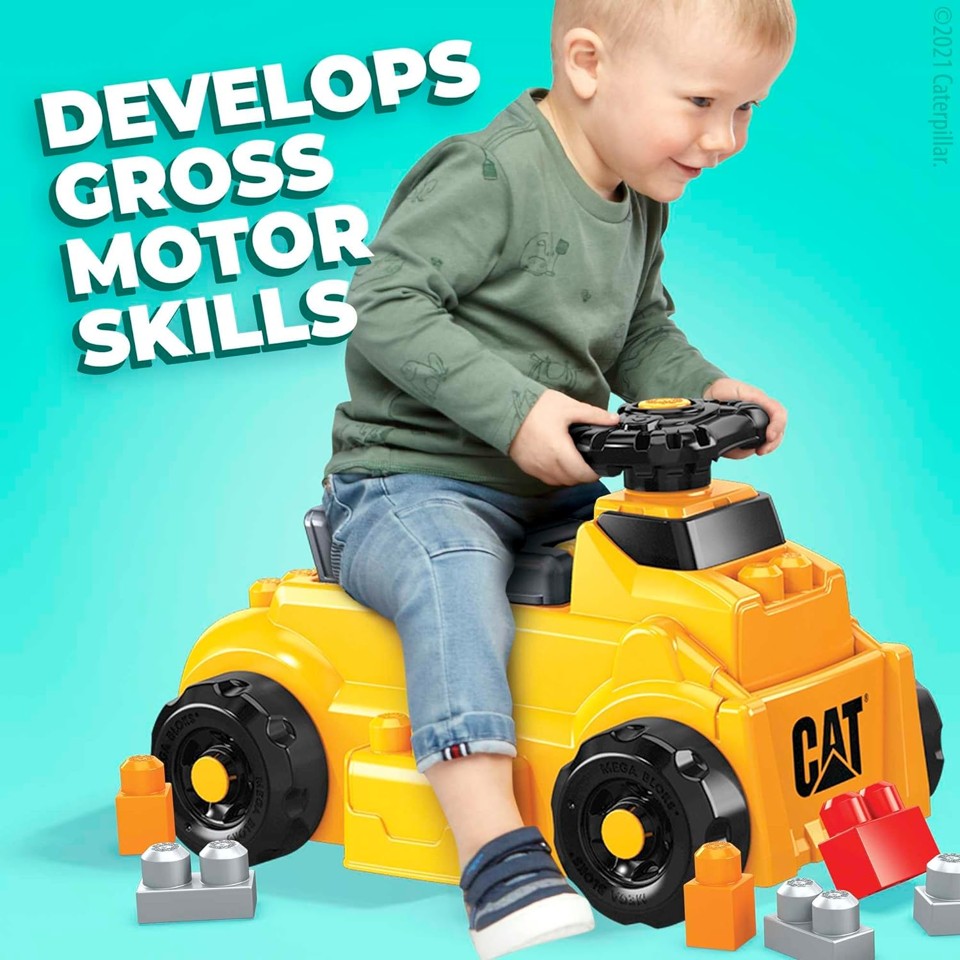 Mega Bloks - CAT Byg & leg Ride-On