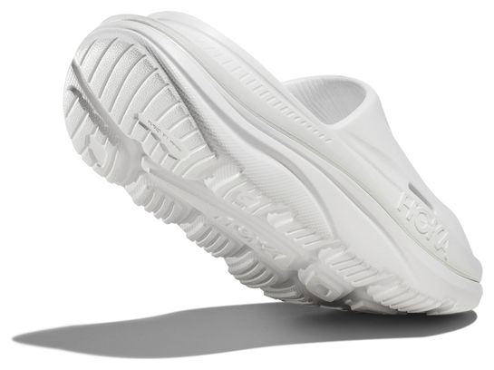 Chaussures de Récupération Unisexe Hoka ORA Recovery Slide 3 Blanc