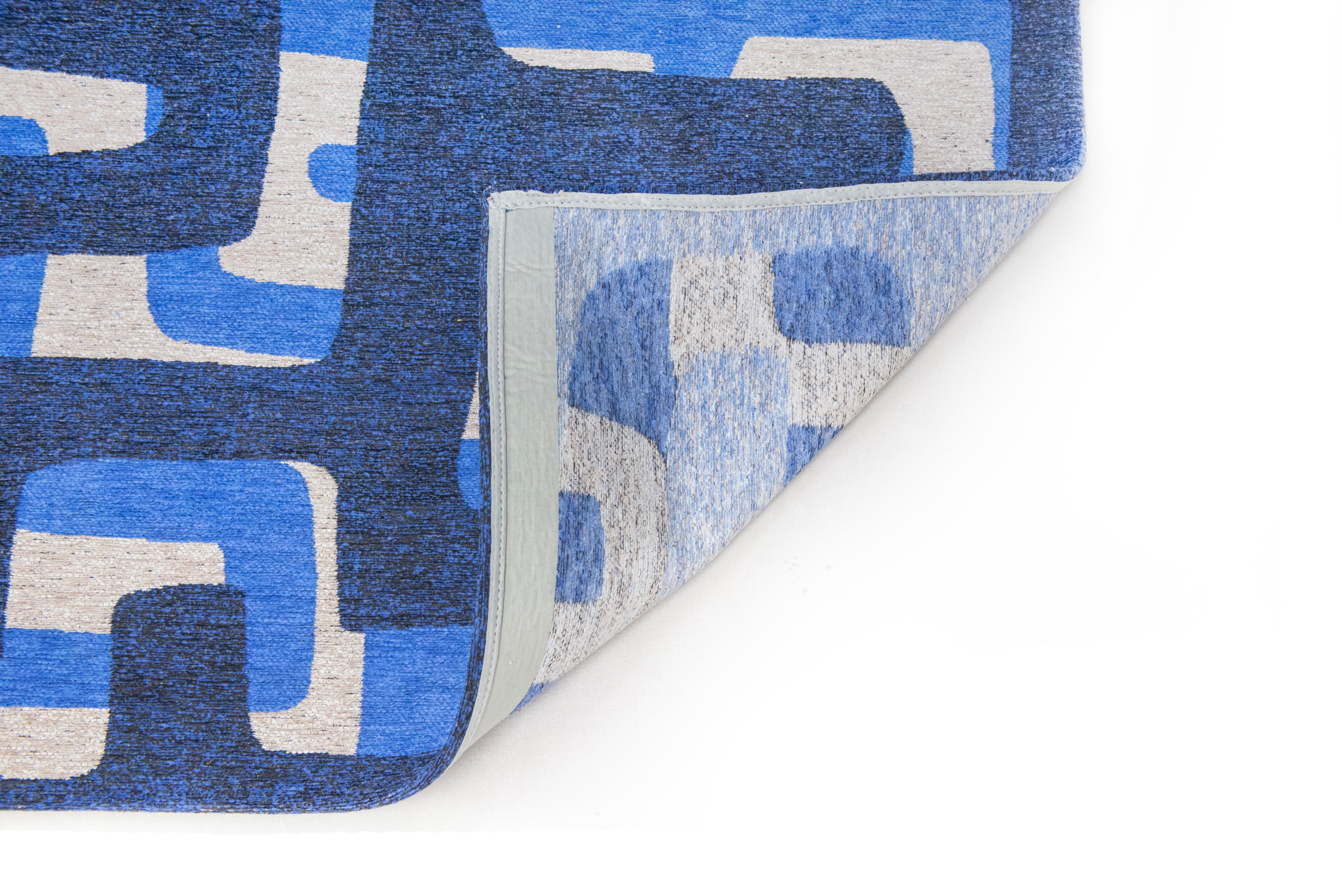 Ecorugs vloerkleed Kuba blauw ∅ 240 cm
