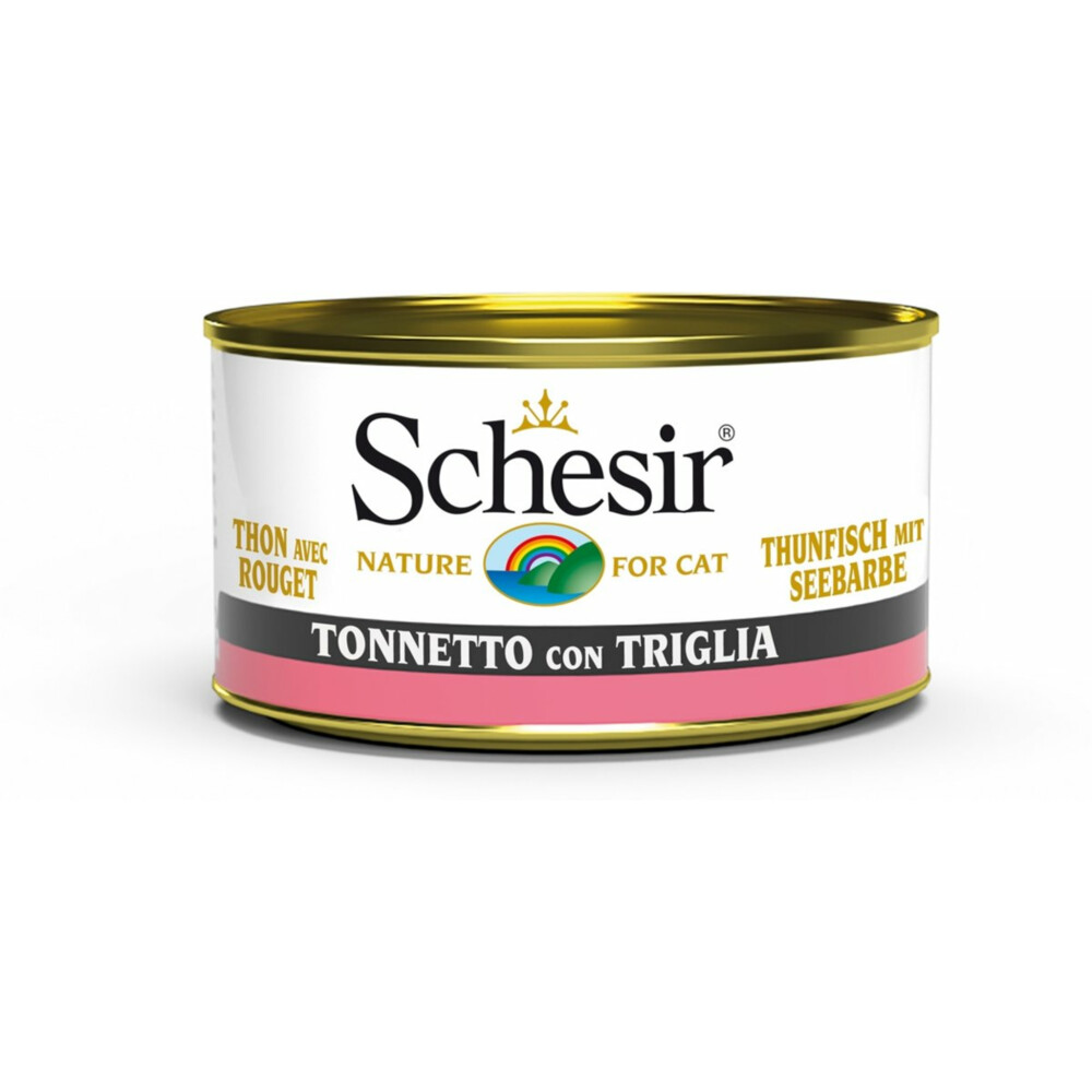 14x Schesir Kattenvoer Tonijn en Zeebarbeel85 gr