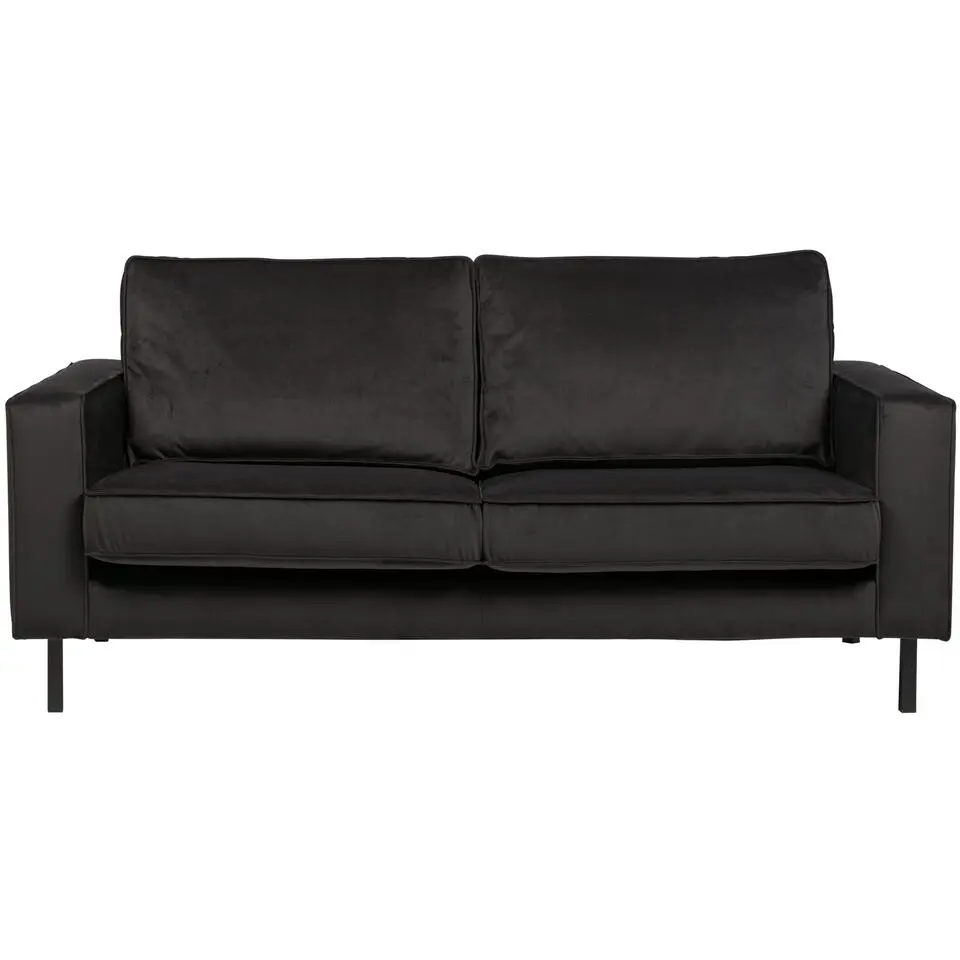 WOOOD Robin 2,5-Zits Bank - Fluweel - Grijs - 80x180x93
