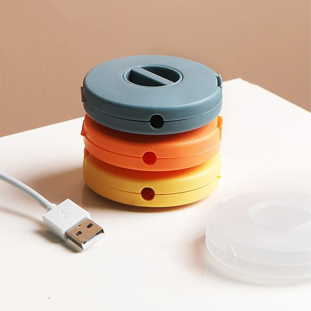 (4er Set) Kabel Organizer Aufrollbarer Kabelhalter Vielzweck Kabelführung - Bunt